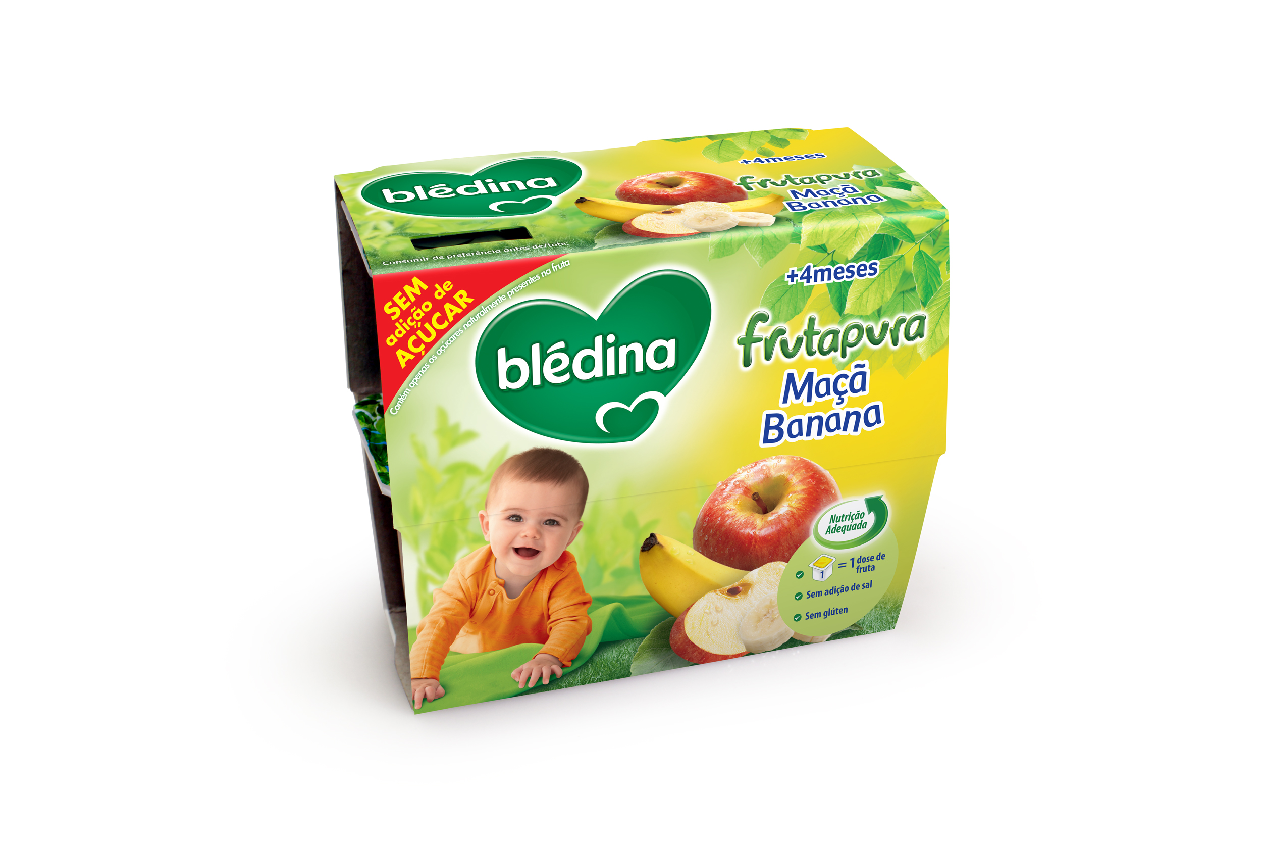 BLEDINA FRUTAPURA MACA BANANA 4X100GRS